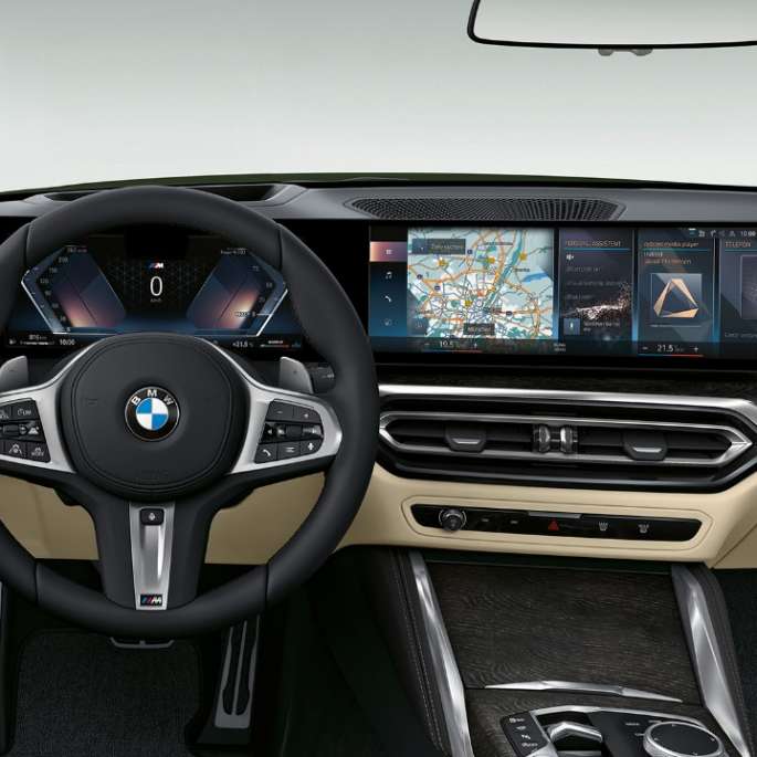 Cockpit BMW 4 Series Convertible Model M Sport G23 2020 BMW 4 Series Convertible G23 2020 Model M Sport interior cockpit