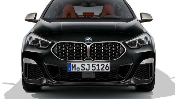 M Aerodynamics package BMW M235i xDrive Gran Coupé F44 front M Aerodynamics package BMW M235i xDrive Gran Coupé F44 Black Sapphire metallic front