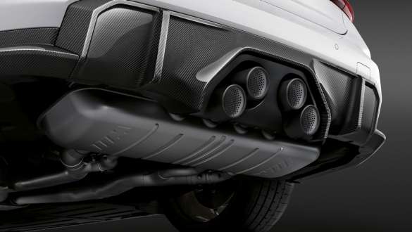 M Performance silencer system, titanium M Performance silencer system, titanium close-up