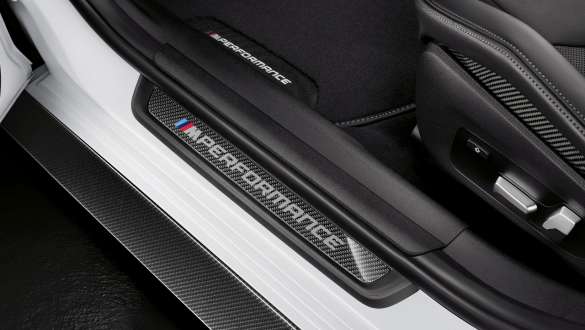 M Performance door sill finisher, carbon fibre M Performance door sill finisher, carbon fibre close-up