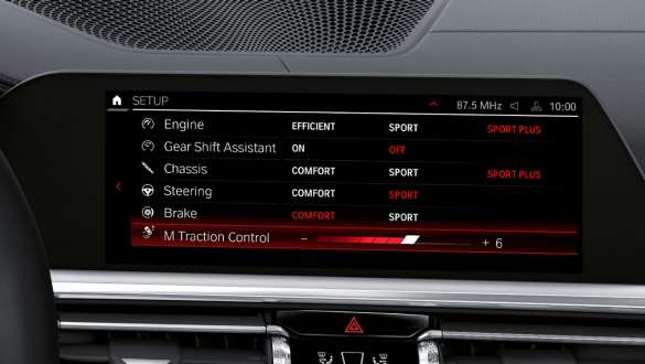 M Setup BMW M3 M Setup Control Display interior