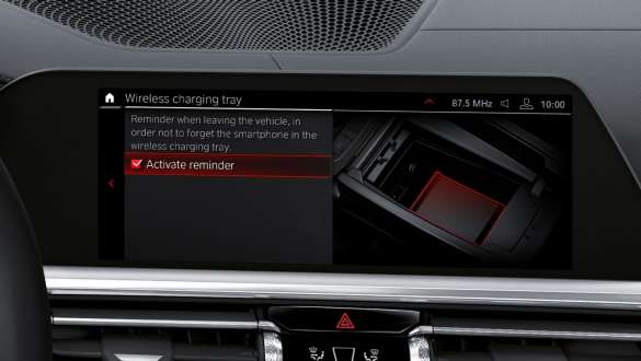 Telephony with wireless charging BMW 3 Series Sedan M Automobiles G80 G20 BMW 3 Series Sedan M Automobiles G80 G20 Telephony with wireless charging Control Display interior