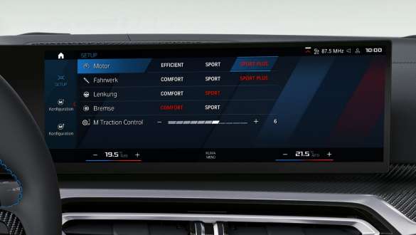 M Setup BMW M4 Convertible G83 2021 BMW M4 Convertible G83 2021 M Setup Control Display
