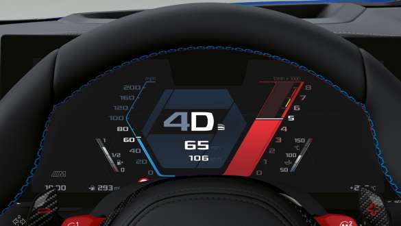 M specific instrument cluster BMW M4 Competition Convertible with M xDrive G83 2021 BMW M4 Competition Convertible with M xDrive G83 2021 M specific instrument cluster