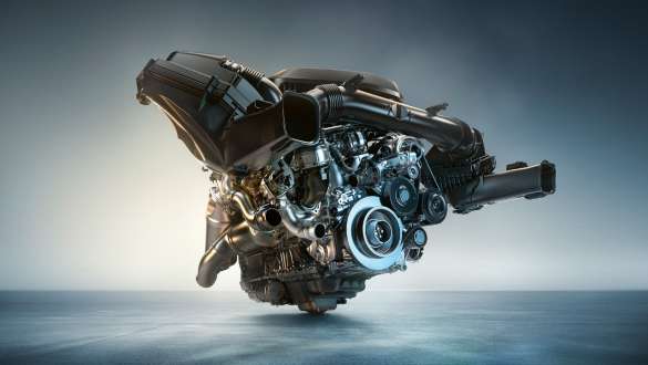 BMW M TwinPower Turbo inline 6-cylinder petrol engine G82 2020 G82 2020 BMW M TwinPower Turbo inline 6-cylinder petrol engine close-up