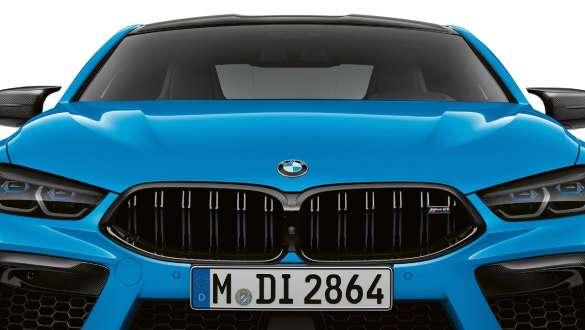 M specific kidney grille BMW M8 Competition Coupé F92 LCI Facelift 2022 BMW M8 Competition Coupé F92 LCI Facelift 2022 M specific kidney grille front view