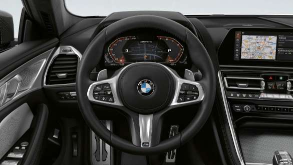 M leather steering wheel BMW M850i xDrive Gran Coupé M leather steering wheel BMW M850i xDrive Gran Coupé G16 2019 interior