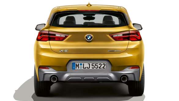 Rear view BMW X2 F39 Rear view BMW X2 F39 2020 Brooklyn Grey