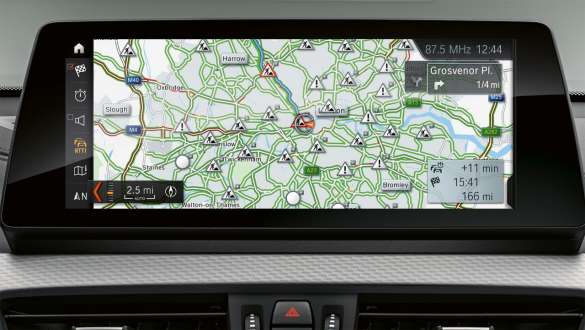 Real Time Traffic Information BMW X2 F39 Real Time Traffic Information RTTI BMW X2 F39 2020 interior instrument display