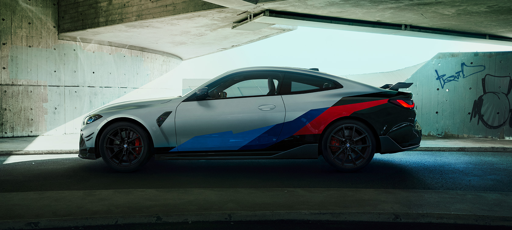 BMW M4 with BMW M Performance Parts G82 2020 G82 2020 side view with BMW M Performance Parts