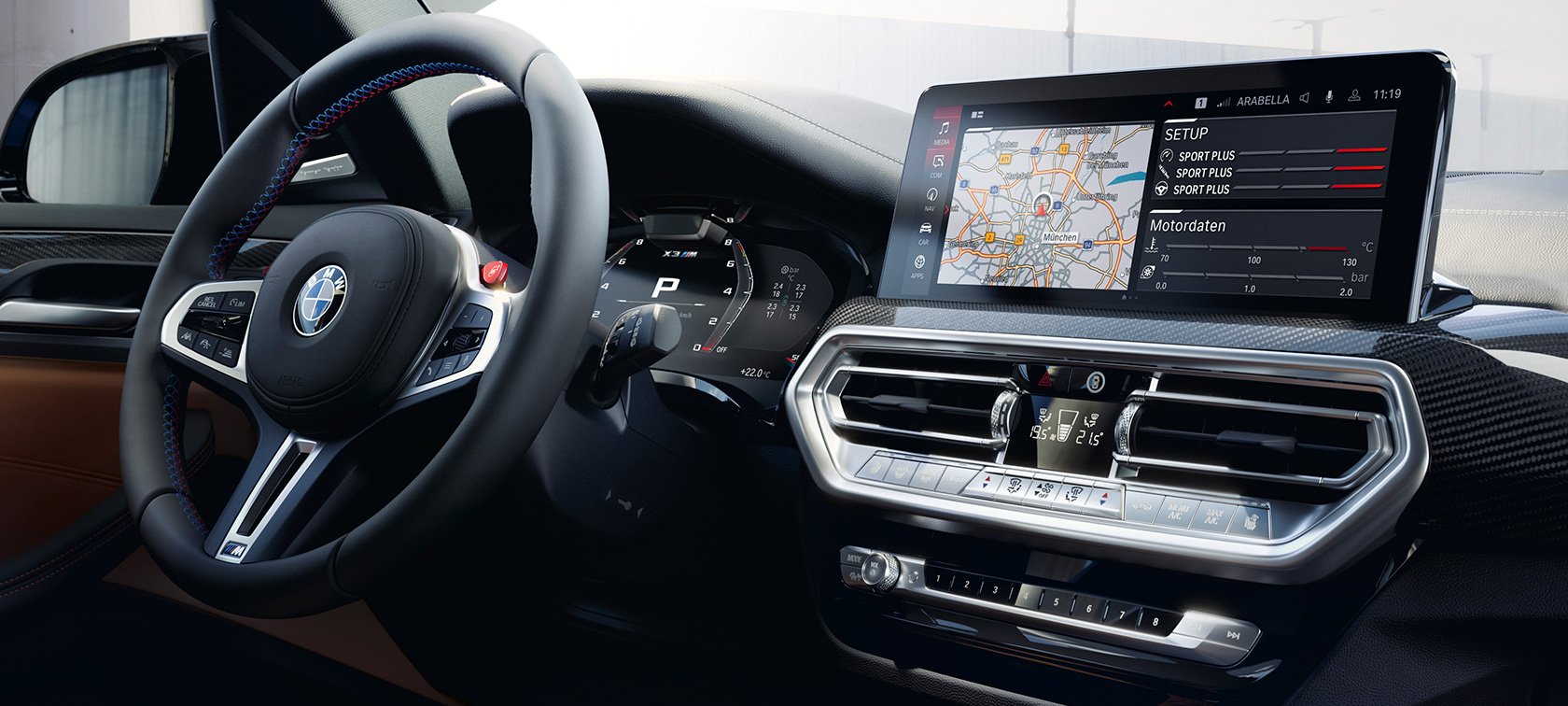 BMW X3 M F97 LCI Facelift 2021 cockpit Control Display BMW X3 M F97 LCI Facelift 2021 cockpit Control Display