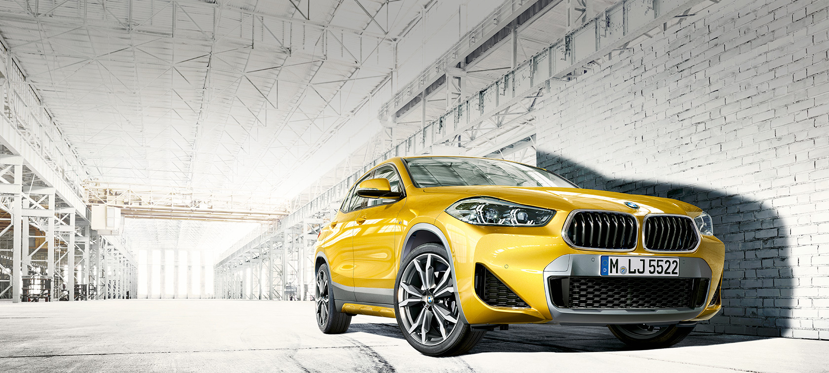 Front view BMW X2 F39 2020 Brooklyn Grey
