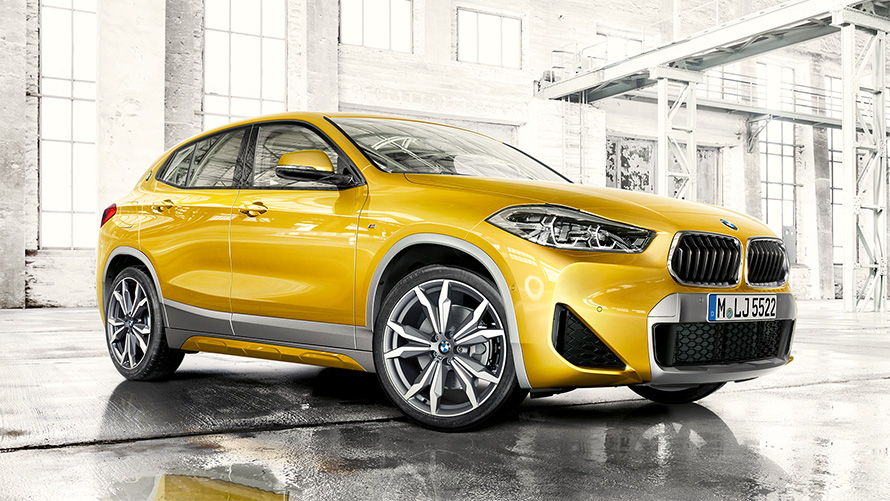 BMW X2 F39 2020 Brooklyn Grey three quarter front view Double kidney
