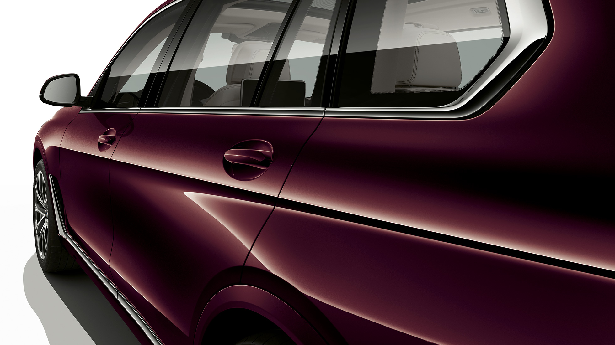 BMW X7, BMW Individual X7 xDrive40i side view Side view of the BMW X7 with BMW Individual X7 xDrive40i features