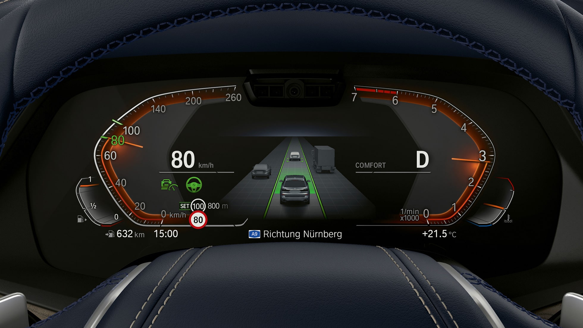 Driving Assitant Plus & Parking Assistant Plus Driving Assistant Plus & Parking Assistant Plus: close-up of the instrument panel