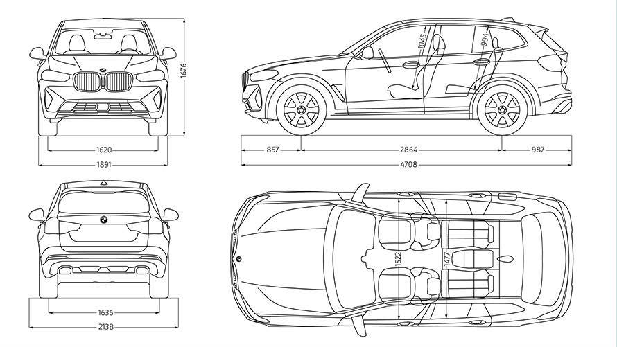 Dimensions Of Bmw X3